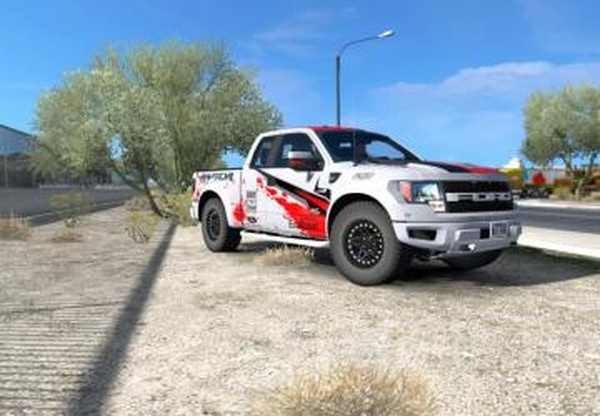Двигатель и звук Toyota Land Cruiser 200 для Ford F-150 SVT Raptorv1.0 для Euro Truck Simulator 2 (v1.45/1.46)