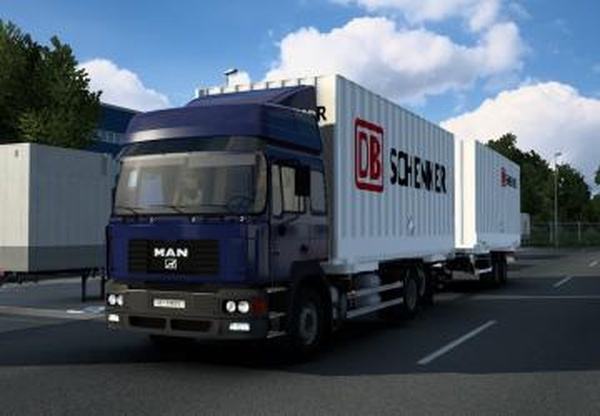 MAN F2000 Dachser BDFверсия 1.1 для Euro Truck Simulator 2 (v1.46.x)