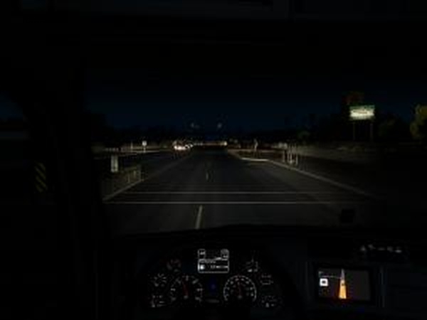 Модернизированный свет фарверсия 1.0.0 для American Truck Simulator (v1.29.x)