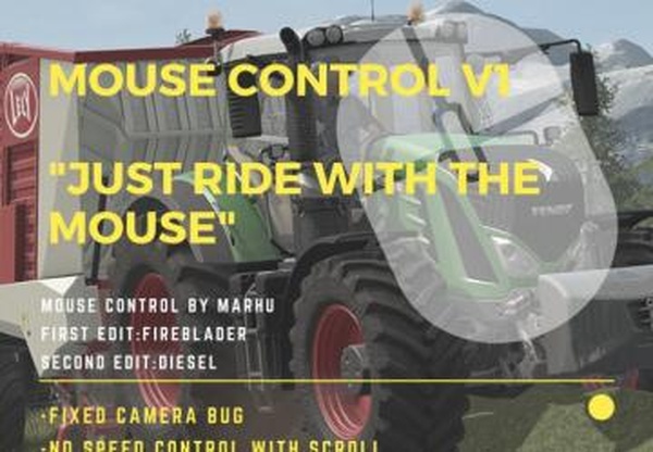 Mouse Controlверсия 1.0 для Farming Simulator 2017 (v1.5.x)
