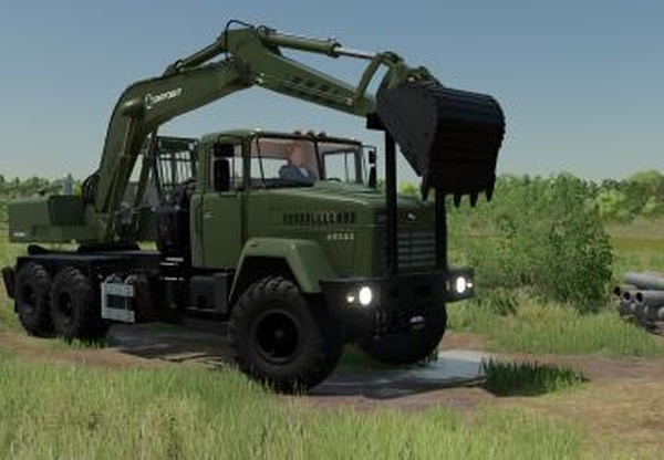 КрАЗ-65032 Экскаваторверсия 2.0.0.0 для Farming Simulator 2022 (v1.14.x)