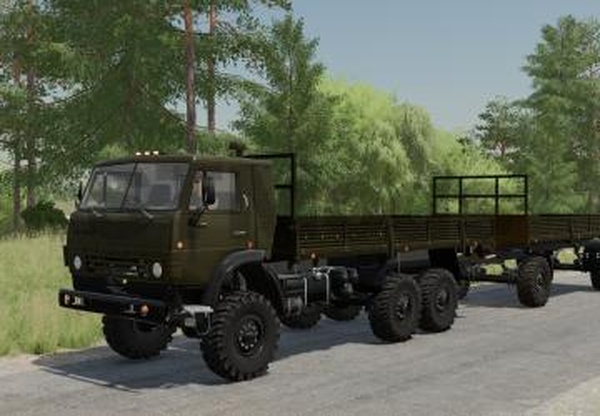 КамАЗ бортовой внедорожныйверсия 1.0.1.3 для Farming Simulator 2022 (v1.13.x)