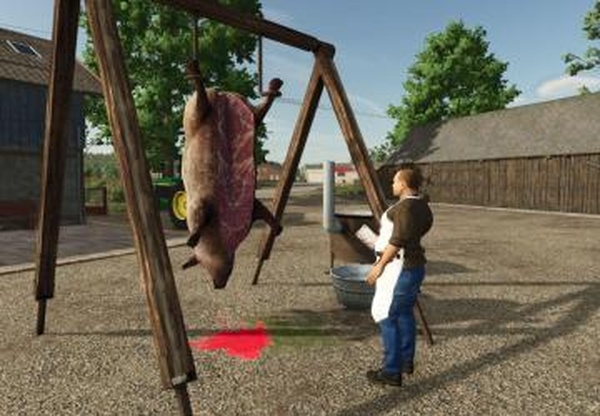 Pig slaughter decorationверсия 1.0.0.0 для Farming Simulator 2025