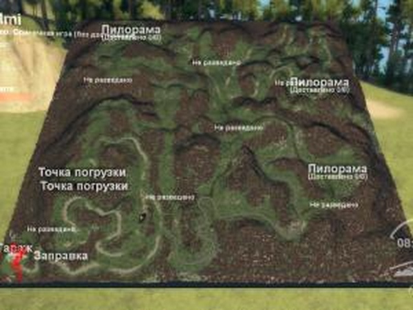 Карта «Холмы»версия 1.0 для SpinTires (v03.03.16)
