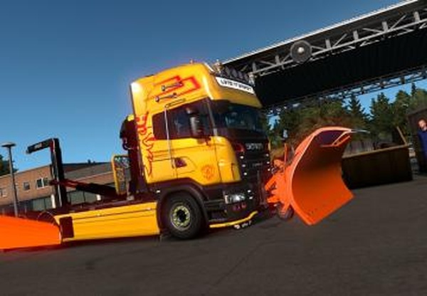 Snow Plowверсия 1.3 для Euro Truck Simulator 2 (v1.46.x)
