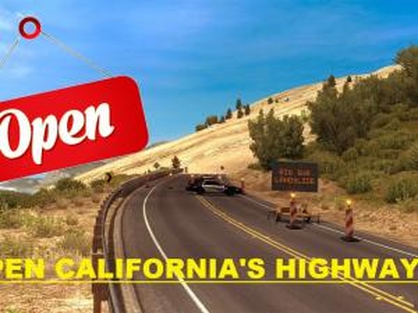 Open California’s Highwayверсия 1.0 для American Truck Simulator (v1.28.x, 1.30.x)