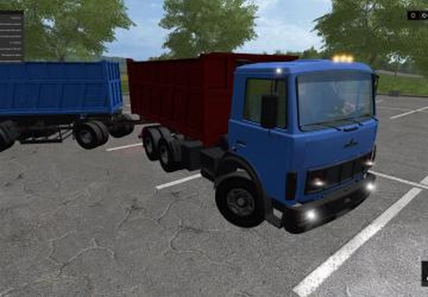 Маз-5516 + прицепверсия 1.1 для Farming Simulator 2017 (v1.5.x)