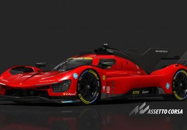 Ferrari 499P test liveryверсия 1.0 для Assetto Corsa