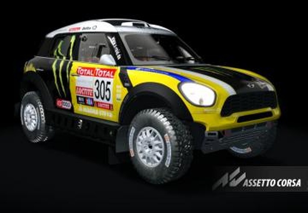 Mini Countryman T1 Dakarверсия Rally GrA by GR.TEAM 1.0 для Assetto Corsa