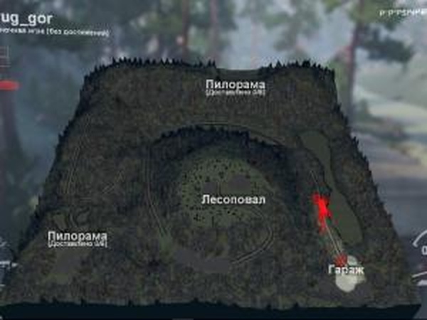 Карта «Вокруг гор»версия 1.0 для SpinTires (v03.03.16)