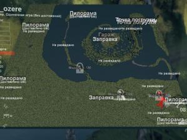 Карта «На озере»версия 1.1 для SpinTires (v03.03.16)