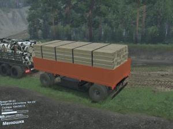 Бортовой прицеп на 4 очкаверсия 1 для SpinTires (v03.03.16)