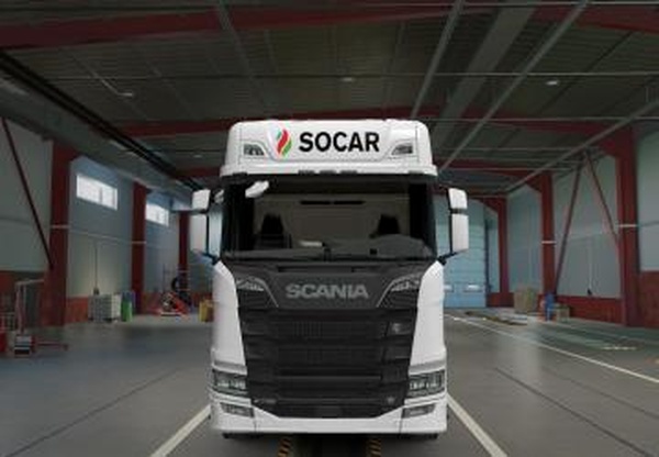 SOCAR Truck Skin for Scania R Nextgenверсия 1.0 для Euro Truck Simulator 2