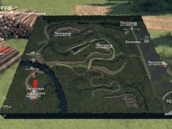 Карта «Перевал»версия 1.0 для SpinTires (v03.03.16)