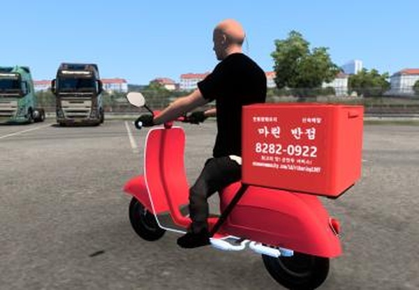 Скутер Faggioверсия 3.1 для Euro Truck Simulator 2 (v1.45.x, 1.46.x)