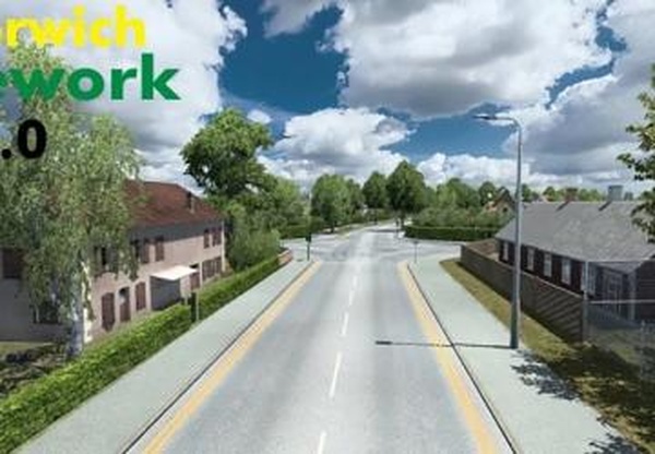 Norwich Rework - Promods addonверсия 2.0 для Euro Truck Simulator 2 (v1.45.x)