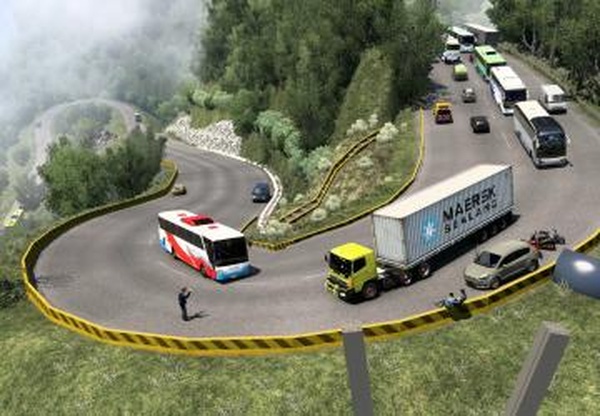 Map SuJaLi (Sumatra Jawa Bali)версия 2.8 для Euro Truck Simulator 2 (v1.45.x, 1.46.x)