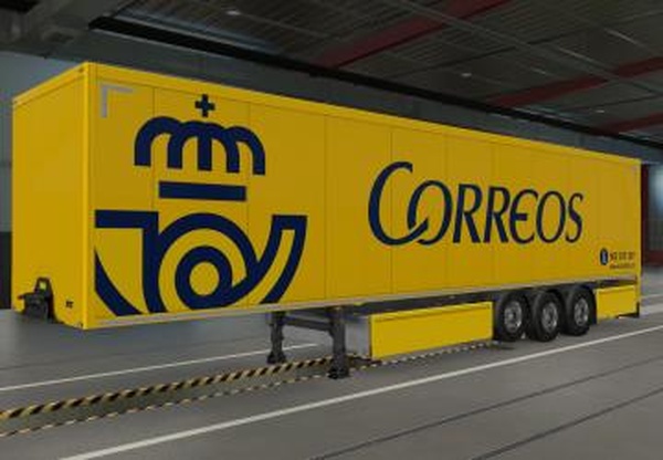 Пак скинов почтовых сервисов для собственного прицепаv1.0 для Euro Truck Simulator 2 (v1.42.х - 1.45.x)