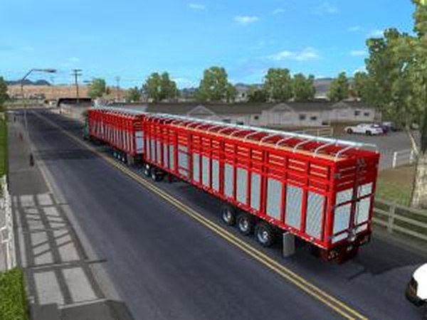 Пак двойных прицеповверсия 04.06.17 для American Truck Simulator (v1.6.x, - 1.31.x)