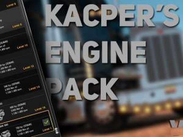 Kacper’s Engine Pack v1.0 – ATS Editionверсия 1.0 для American Truck Simulator (v1.6.x, - 1.36.x)