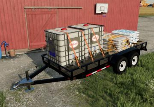 16ft flatbed trailerверсия 1.0.0.0 для Farming Simulator 2022