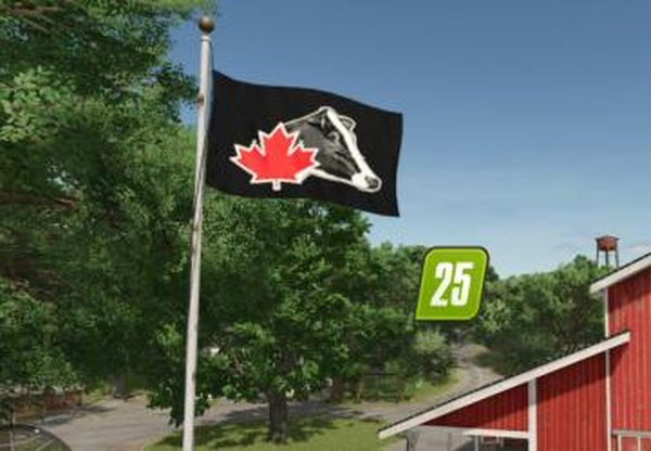 Holstein Canada Flagверсия 1.0.0.1 для Farming Simulator 2025