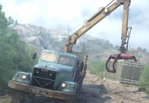 Краз 257, ЭО 3323, Кран - Retextureверсия 1.0 для Spintires: MudRunner (vAll)