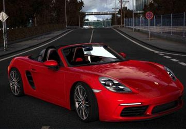 Porsche 718 Boxster S 2016версия 1.5 для Euro Truck Simulator 2 (v1.46.x)