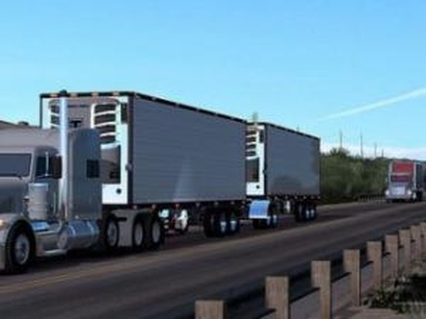 Двойные трейлерыверсия 1.0 для American Truck Simulator (v1.6.2.1s)