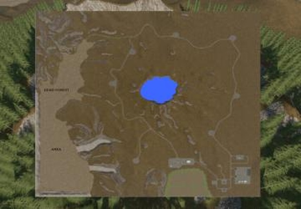 Карта «Crater Lake 22»версия 1.5.0.1 для Farming Simulator 2022