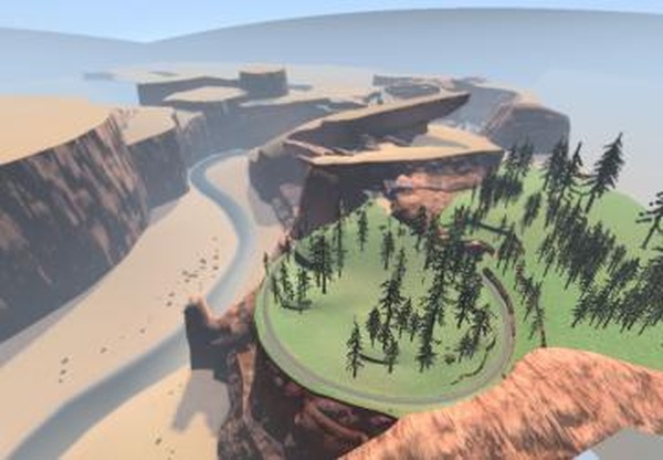 Карта «Sadler Gorge»версия 1.2 для BeamNG.drive