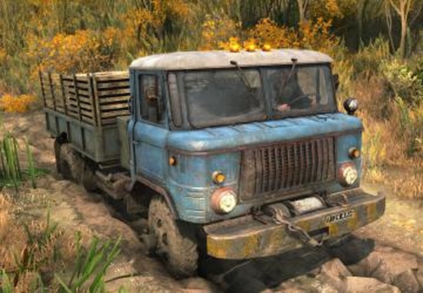 ГАЗ 66 Ретекстурверсия 1.0 для Spintires: MudRunner (vAll)