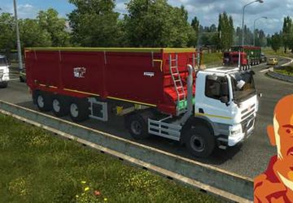 Сельскохозяйственные грузовики и прицепы в трафикv1.1 для Euro Truck Simulator 2 (v1.45.x)