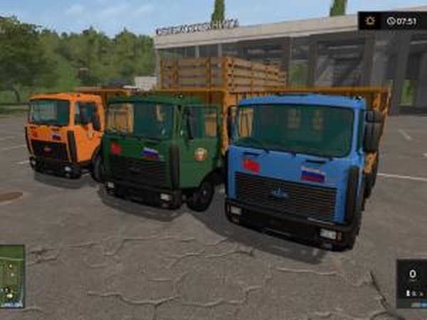 МАЗ-5516версия 1.1 для Farming Simulator 2017 (v1.5.3)
