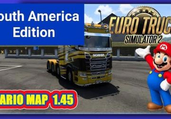 Mario South Americaверсия 1.0 для Euro Truck Simulator 2 (v1.45.x)