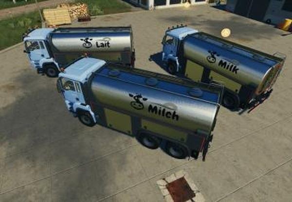 MAN TGS Milk Truckверсия 1.0.0.1 для Farming Simulator 2019 (v1.7.x)