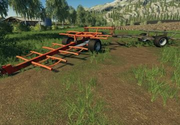 Lizard 8 Bale Trailerверсия 1.0.0.0 для Farming Simulator 2019