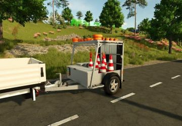 Traffic Safety Trailerверсия 1.0.0.0 для Farming Simulator 2025