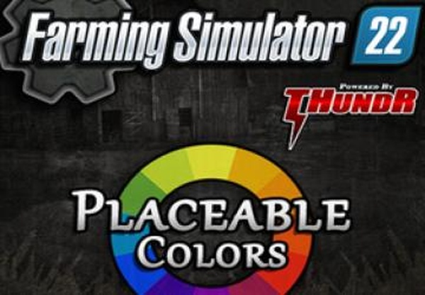 Placeable colorsверсия 1.0.1.1 для Farming Simulator 2022