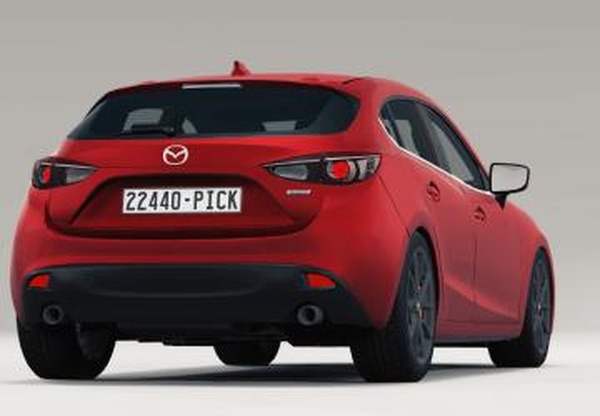 Mazda 3версия 1.0 для BeamNG.drive (v0.23 и выше)