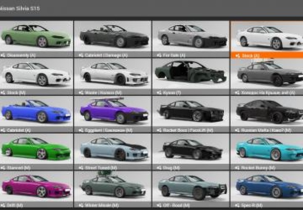 Nissan Silvia S15версия 1.0 для BeamNG.drive (v0.24.1.1)