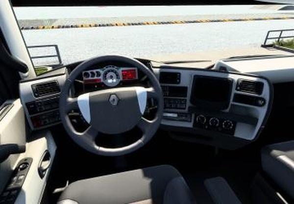 Realistic Dashboard Computer Renault Magnum и Premiumv1.2 для Euro Truck Simulator 2 (v1.45.x)