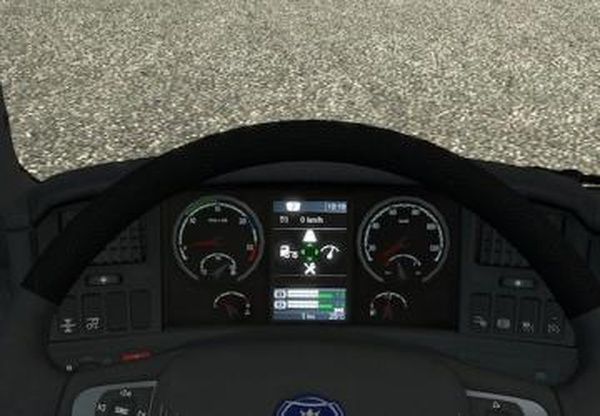 Бортовой компьютер Scania R & Streamlinev1.5 для Euro Truck Simulator 2 (v1.45.x)
