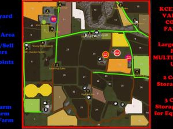 Карта «Kcender Valley CoOp Farms»версия 1.0.0.0 для Farming Simulator 2017 (v1.5.1)