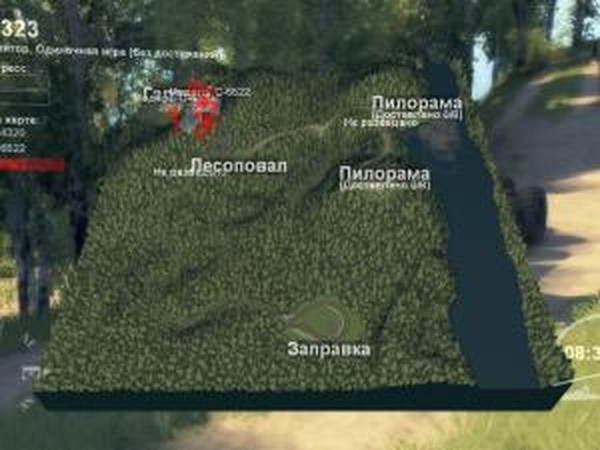 Карта «1323»версия 1 для SpinTires (v03.03.16)