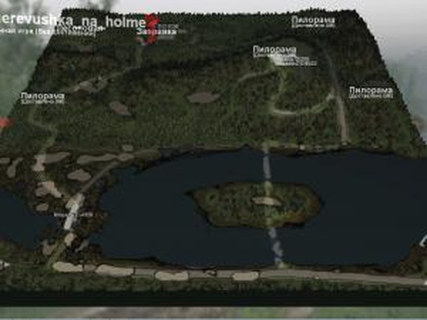 Карта  «svk Деревушка на холме»версия 1.0 для SpinTires (v03.03.16)