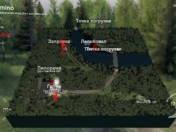 Карта  «Пальмино»версия 1.0 для SpinTires (v03.03.16)