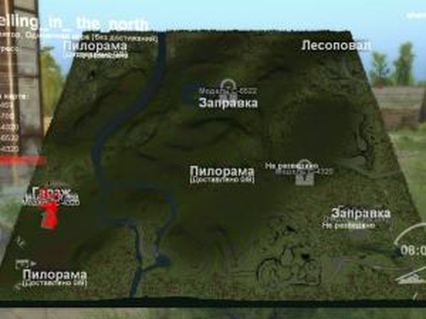 Карта «Felling in the North» (Лесоповал на Севере)v1.1 для SpinTires (v03.03.16)