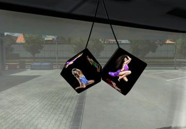 Кубик с девушкамиверсия 1.0 для Euro Truck Simulator 2 (v1.44-1.45)