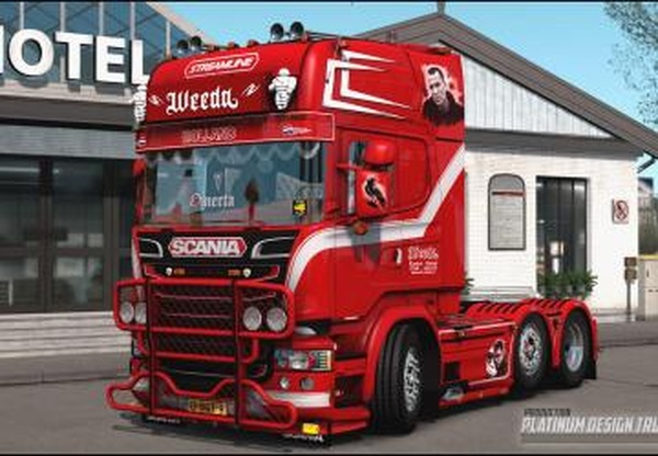 Scania R450 ‘Weeda Penoza”версия 5.2 для Euro Truck Simulator 2 (v1.44.x, 1.45.x)